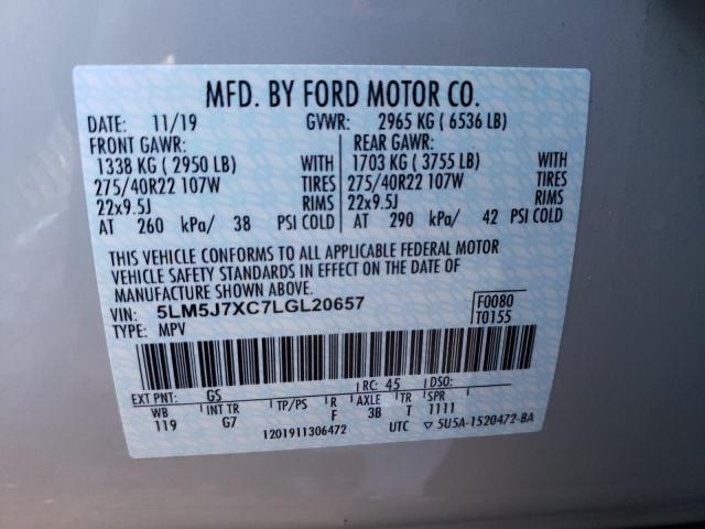 2020 LINCOLN AVIATOR RE - 5LM5J7XC7LGL20657