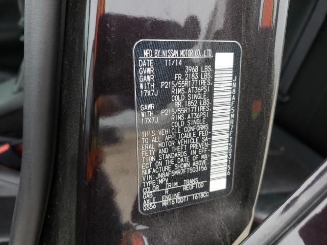 2015 NISSAN JUKE S - JN8AF5MR7FT503156