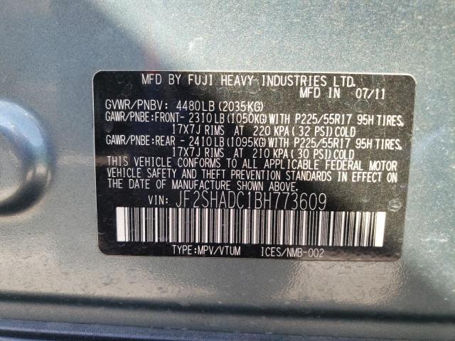 JF2SHADC1BH773609 Subaru Forester 2.5x Premium
