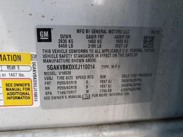 5GAKVBKDXEJ110014 Buick Enclave