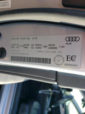 2017 AUDI A4 PREMIUM - WAUANAF44HN006725