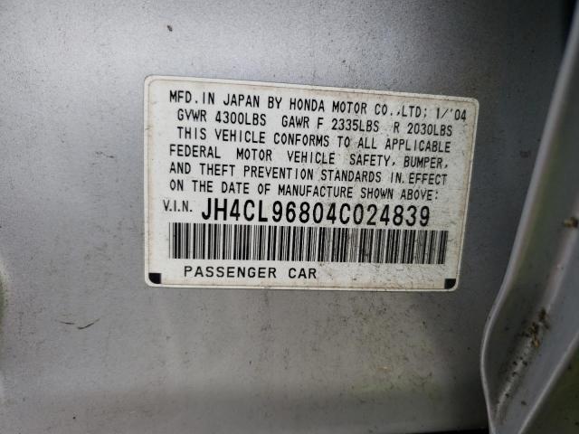 JH4CL96804C024839 Acura TSX