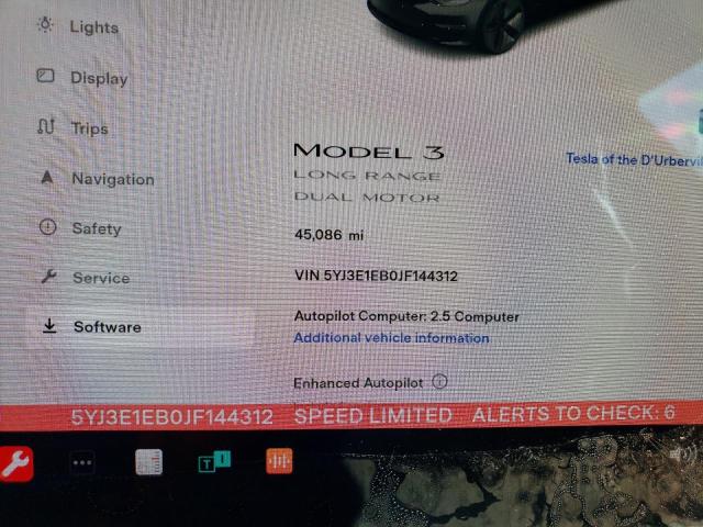 5YJ3E1EB0JF144312 Tesla MODEL 3