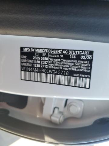 W1N4M4HB0LW043718 Mercedes-Benz Glb 250 4matic