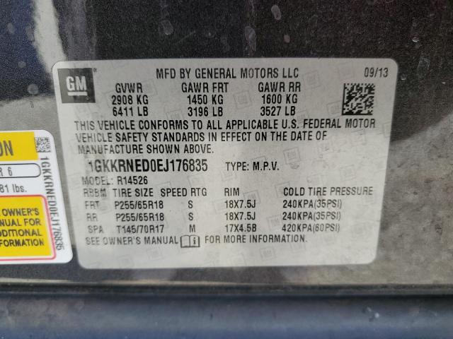 1GKKRNED0EJ176835 GMC ACADIA SLE