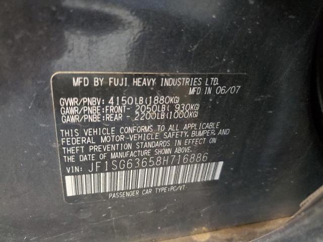 JF1SG63658H716886 Subaru Forester 2.5x