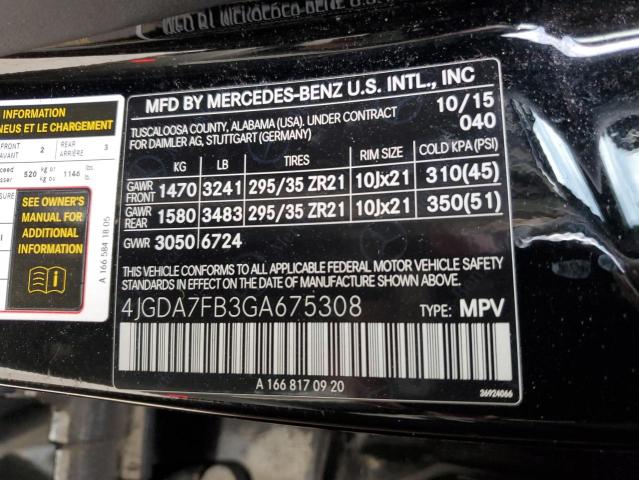 2016 MERCEDES-BENZ GLE 63 AMG - 4JGDA7FB3GA675308