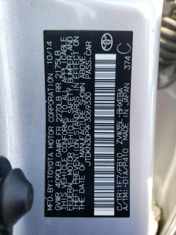 2015 TOYOTA PRIUS PLUG - JTDKN3DP9F3069330