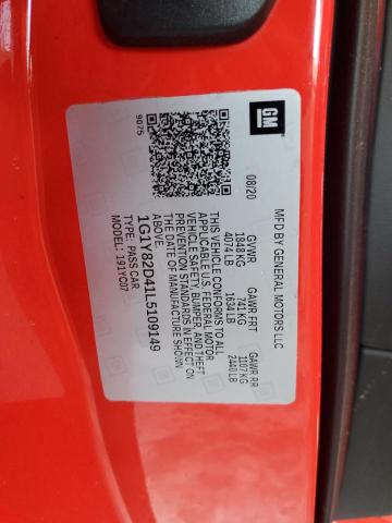 2020 CHEVROLET CORVETTE S - 1G1Y82D41L5109149