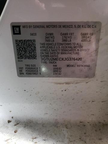 2018 GMC SIERRA K15 - 3GTU2MECXJG376420