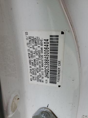 JH4DC53884S006404 Acura RSX