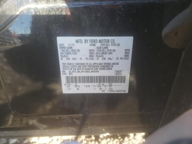 2LMTJ8LR1GBL46554 Lincoln MKX