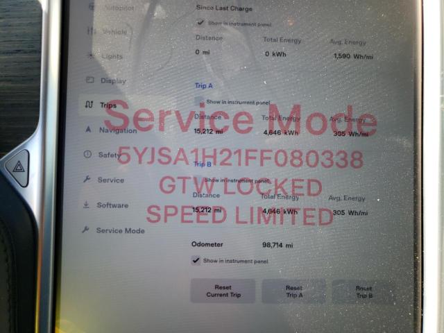5YJSA1H21FF080338 Tesla Model S 85d