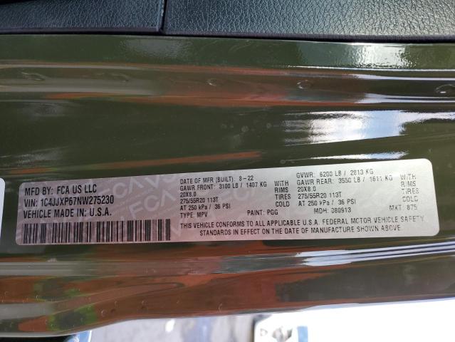 1C4JJXP67NW275230 Jeep Wrangler Unlimited Sahara 4xe