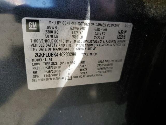 2GKFLUEK4H6283299 GMC Terrain Slt