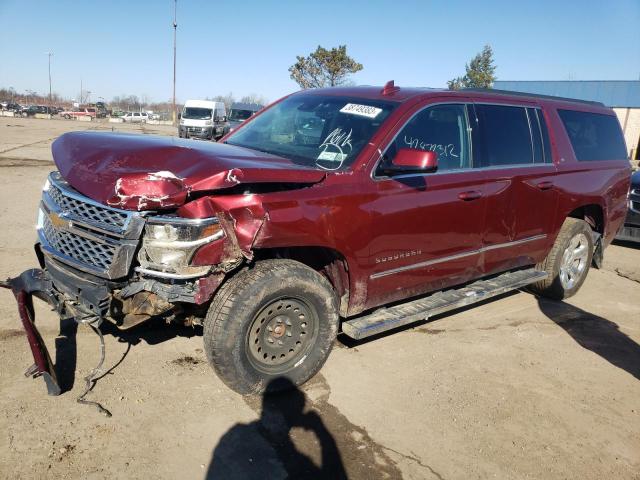 Salvage cars for sale at Woodhaven, MI auction: 2018 Chevrolet Suburban K1500 LT