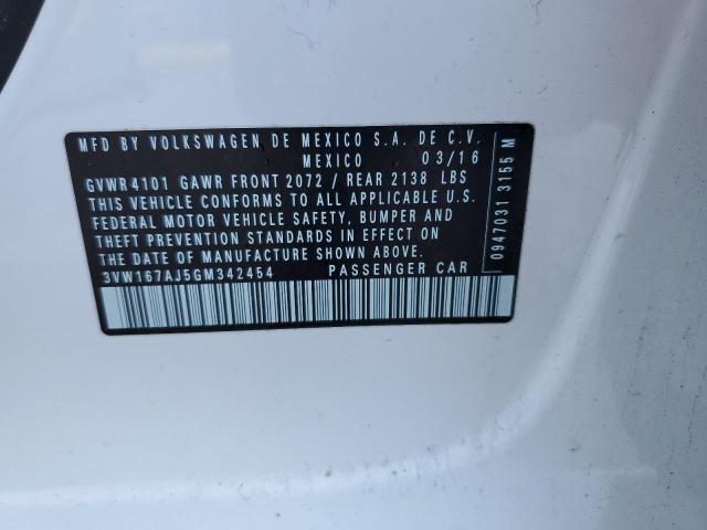 2016 VOLKSWAGEN JETTA S - 3VW167AJ5GM342454