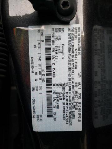 2015 FORD FOCUS S - 1FADP3E21FL247064