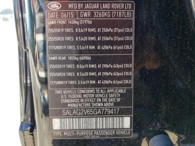SALAG2V65GA779417 Land Rover LR4