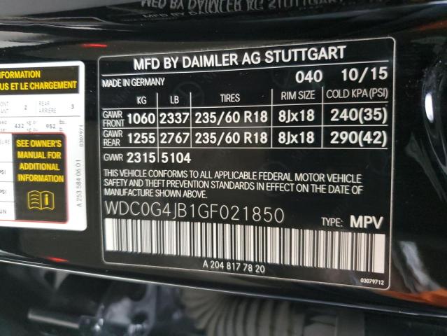 2016 MERCEDES-BENZ GLC 300 - WDC0G4JB1GF021850
