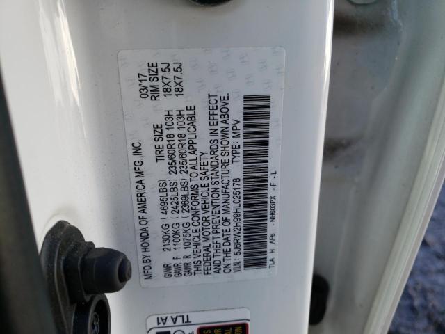 2017 HONDA CR-V TOURI - 5J6RW2H99HL025178