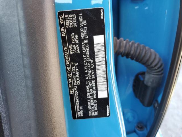 2016 VOLVO V60 POLEST - YV1A92SW5G1304754