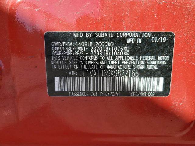 JF1VA1J69K9822165 Subaru Wrx Limited