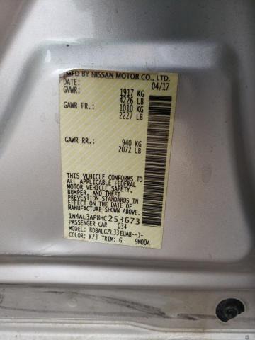 1N4AL3AP8HC253673 Nissan ALTIMA 2.5