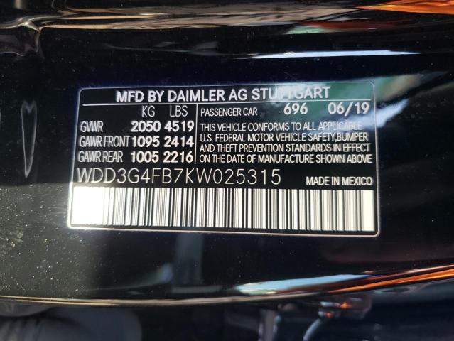 2019 MERCEDES-BENZ A 220 4MAT - WDD3G4FB7KW025315