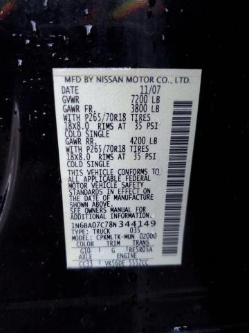 1N6BA07C78N344149 Nissan Titan