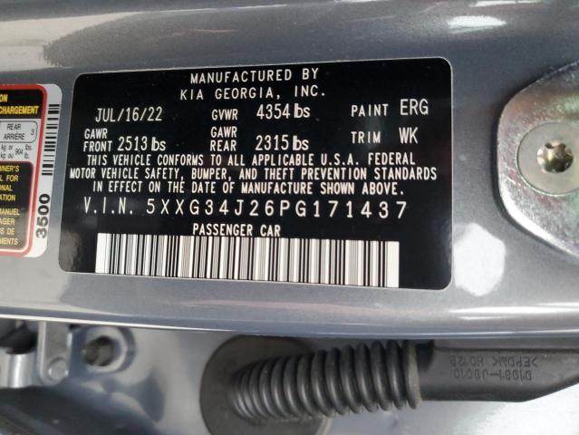 2023 KIA K5 EX - 5XXG34J26PG171437