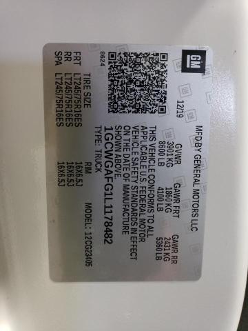 2020 CHEVROLET EXPRESS G2 - 1GCWGAFG1L1178482