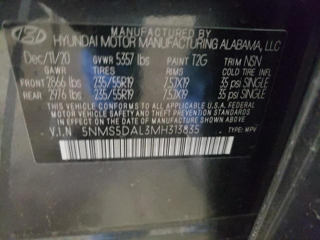 2021 HYUNDAI SANTA FE C 5NMS5DAL3MH313835