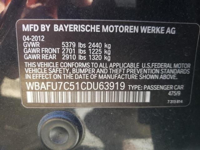 WBAFU7C51CDU63919 BMW 535 XI