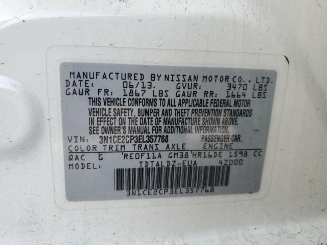 3N1CE2CP3EL357768 Nissan Versa Note S