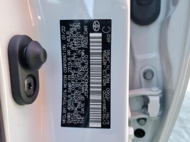 2022 TOYOTA COROLLA SE JTDM4MCE2NJ094310