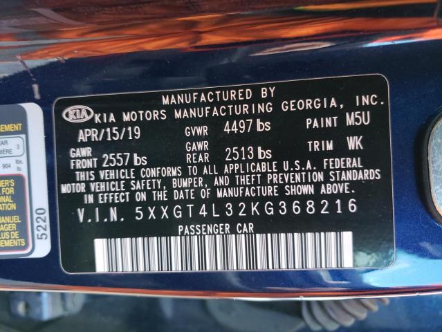 5XXGT4L32KG368216 KIA Optima Lx
