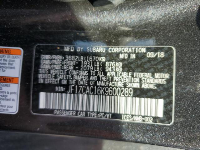 2019 SUBARU BRZ LIMITE JF1ZCAC16K9600289