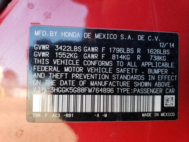 2015 HONDA FIT EX 3HGGK5G88FM764896