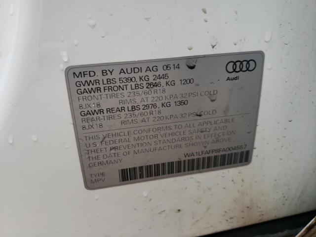 2015 AUDI Q5 PREMIUM - WA1LFAFP8FA004557