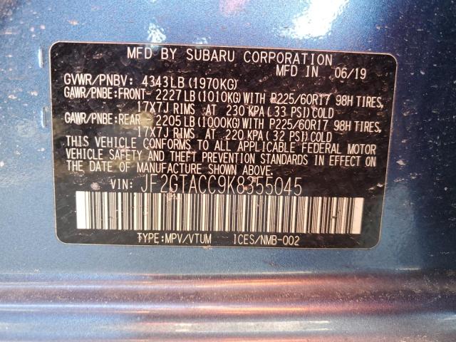 JF2GTACC9K8355045 Subaru Crosstrek