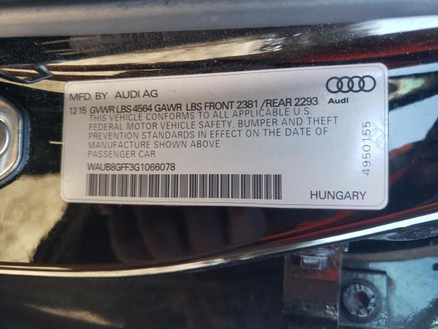 2016 AUDI A3 - WAUB8GFF3G1066078