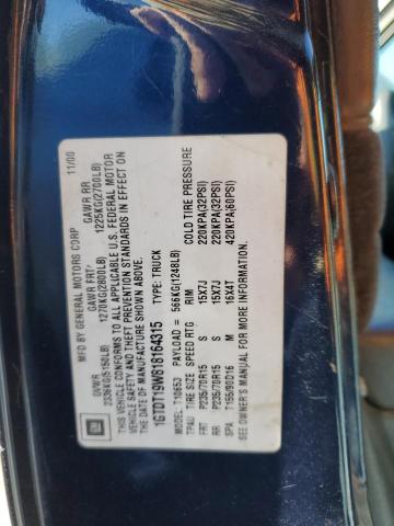 1GTDT19W818164315 GMC Sonoma