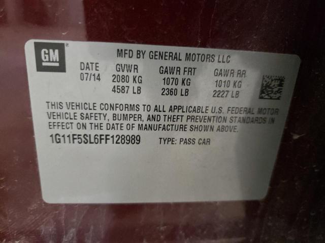 2015 CHEVROLET MALIBU LTZ - 1G11F5SL6FF128989