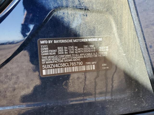 5UXZV4C58CL765790 BMW X5 Xdrive35i