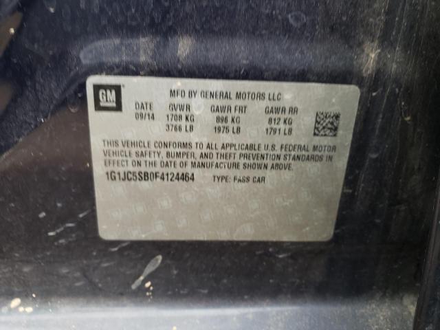 2015 CHEVROLET SONIC LT - 1G1JC5SB0F4124464