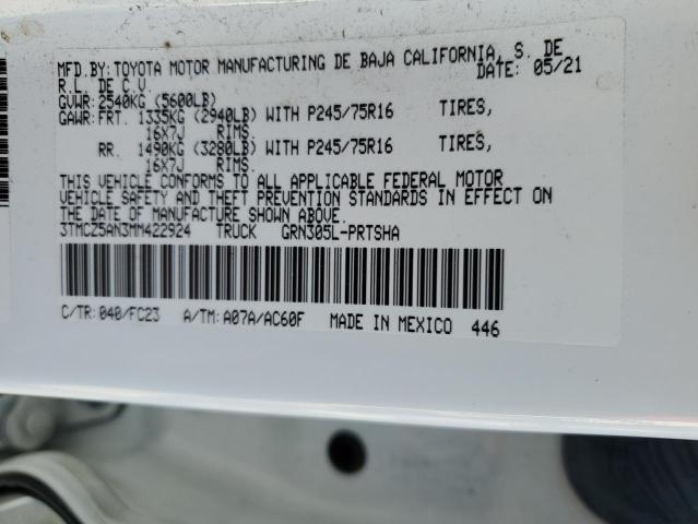 2021 TOYOTA TACOMA DOU - 3TMCZ5AN3MM422924