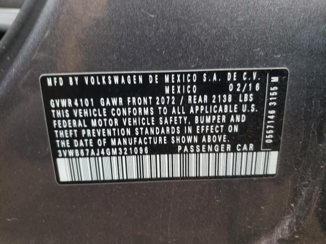 2016 VOLKSWAGEN JETTA SE - 3VWB67AJ4GM321096