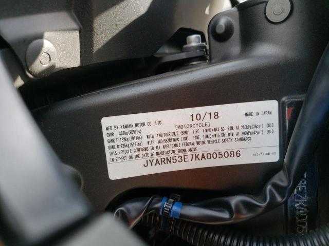 2019 YAMAHA MT09 - JYARN53E7KA005086