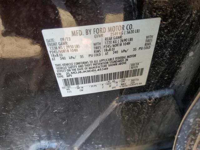 2LMDJ8JK9DBL45349 Lincoln MKX